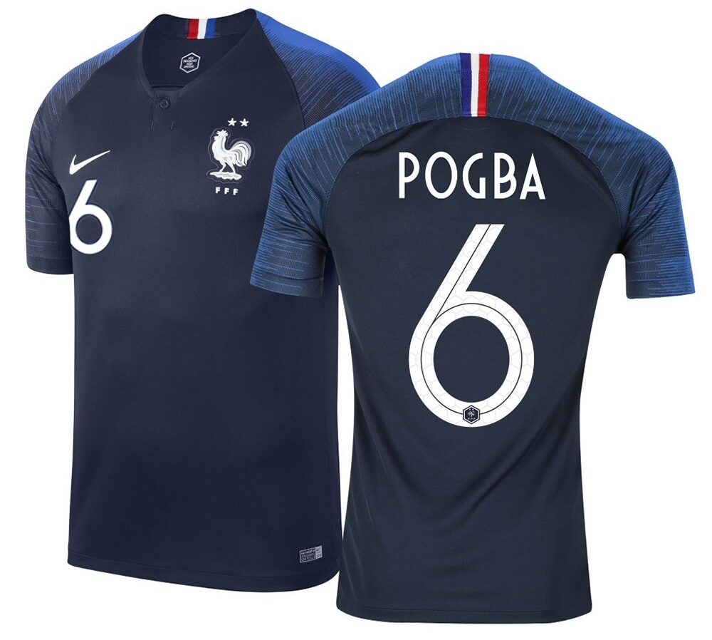 MAILLOT FRANCE DOMICILE POGBA 2018-2019