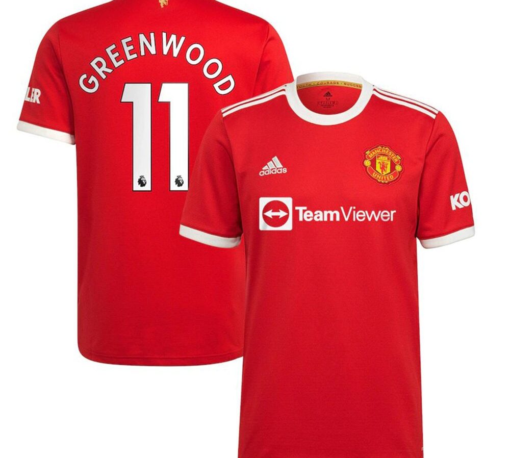 MAILLOT MANCHESTER UNITED DOMICILE GREENWOOD 2021-2022