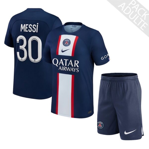 PACK PSG DOMICILE MESSI ADULTE 2022-2023