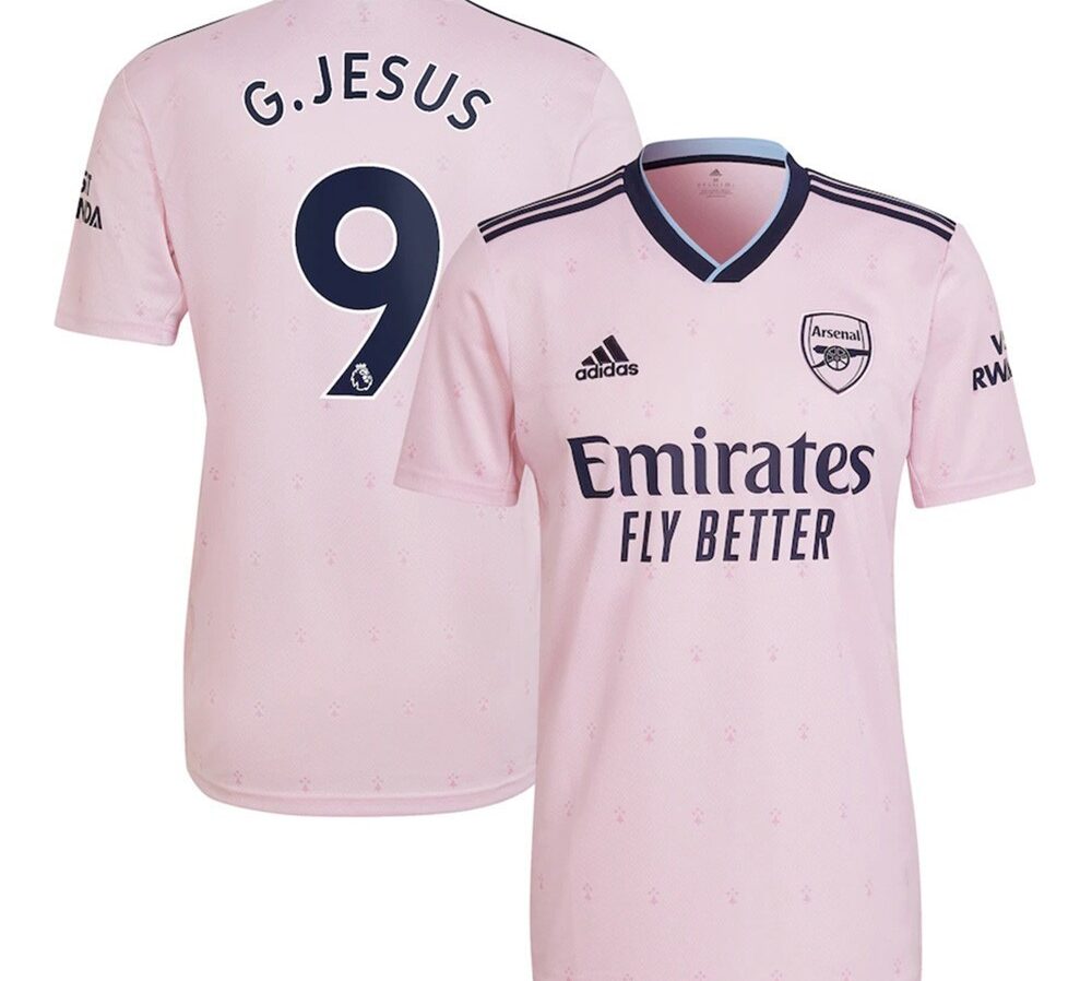 MAILLOT ARSENAL THIRD GABRIEL JESUS 2022-2023