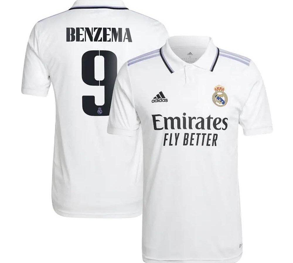 MAILLOT REAL MADRID DOMICILE BENZEMA 2022-2023