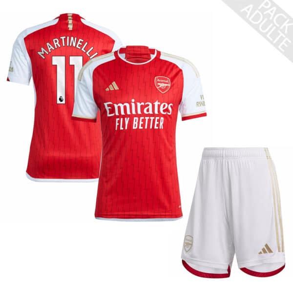 PACK ARSENAL DOMICILE MARTINELLI ADULTE 2023-2024