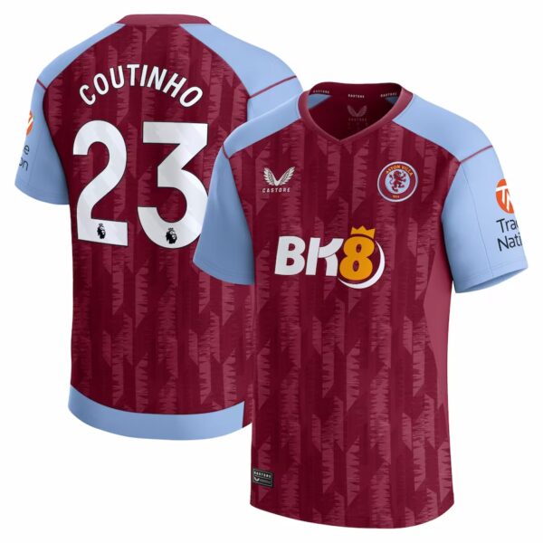 MAILLOT ASTON VILLA DOMICILE COUTINHO 2023-2024