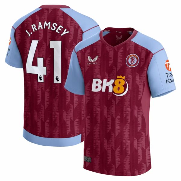 MAILLOT ASTON VILLA DOMICILE JACOB RAMSEY 2023-2024