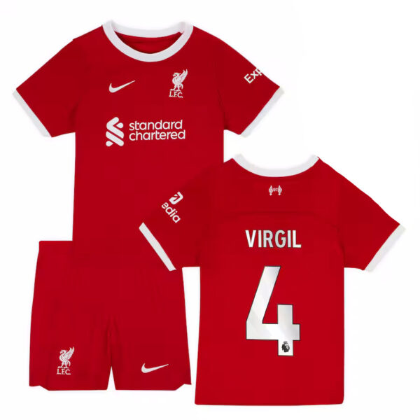 PACK JUNIOR LIVERPOOL DOMICILE VIRGIL VAN DIJK 2023-2024