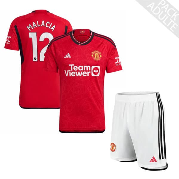 PACK MANCHESTER UNITED DOMICILE MALACIA ENSEMBLE ADULTE 2023-2024