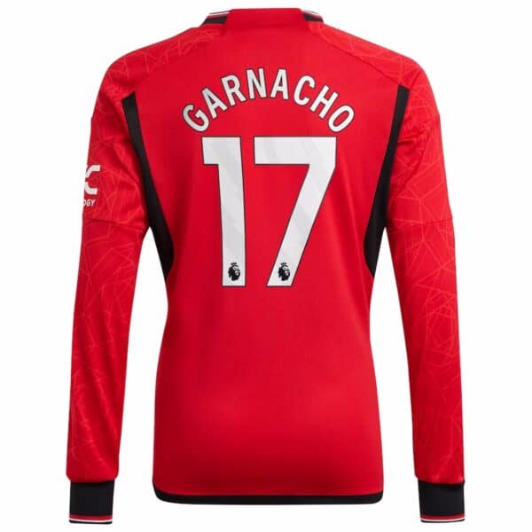 MAILLOT MANCHESTER UNITED DOMICILE MANCHES LONGUES GARNACHO 2023-2024