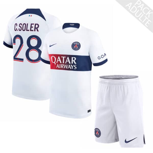 PACK PSG EXTERIEUR CARLOS SOLER ADULTE 2023-2024