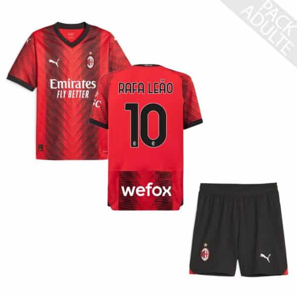 PACK MILAN AC DOMICILE RAFAEL LEAO ADULTE 2023-2024