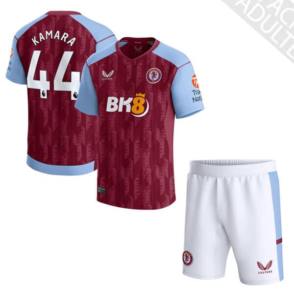 PACK ASTON VILLA DOMICILE KAMARA ADULTE 2023-2024