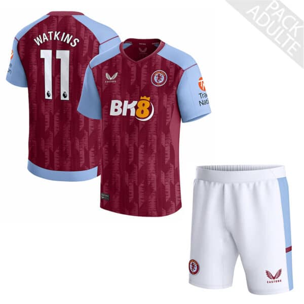 PACK ASTON VILLA DOMICILE WATKINS ADULTE 2023-2024