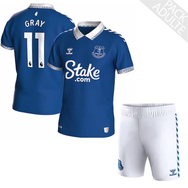 PACK EVERTON DOMICILE GRAY ADULTE 2023-2024