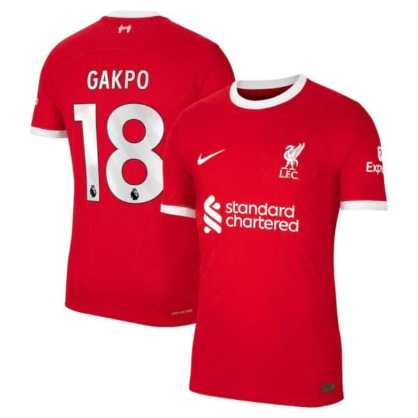 MAILLOT LIVERPOOL DOMICILE GAKPO VERSION VAPOR MATCH 2023-2024