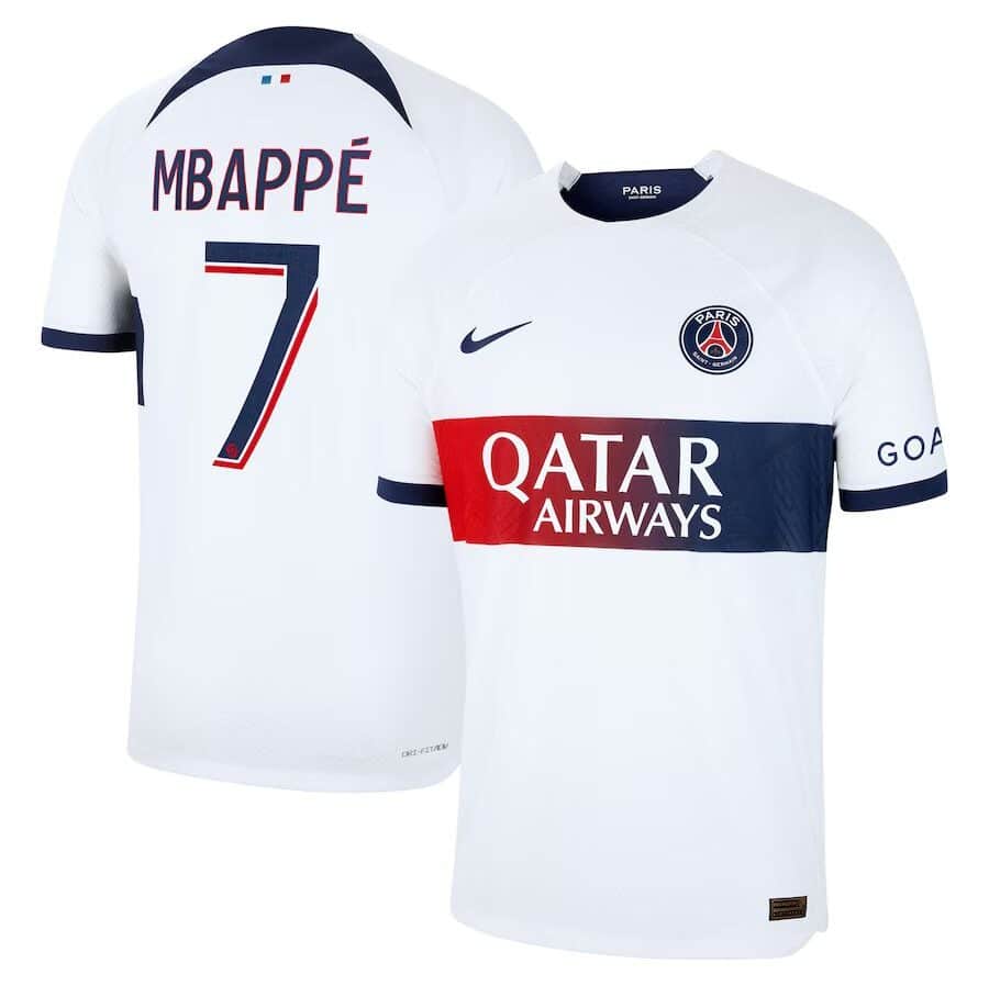 MAILLOT PSG EXTERIEUR MBAPPE VERSION VAPOR MATCH 2023-2024