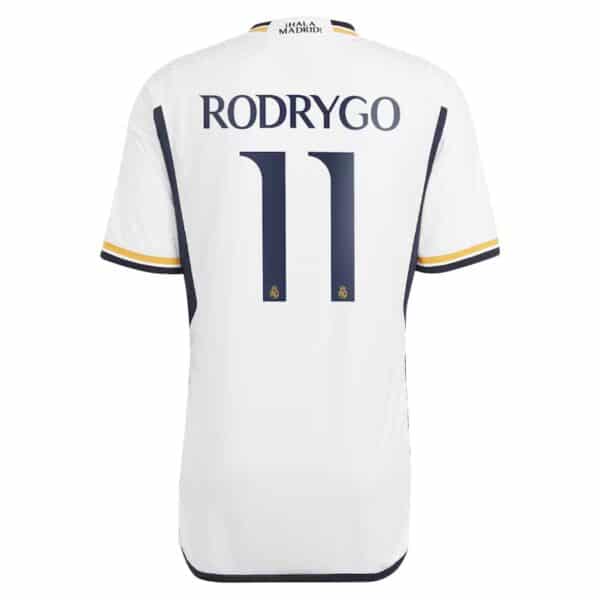 MAILLOT REAL MADRID DOMICILE RODRYGO VERSION AUTHENTIC 2023-2024