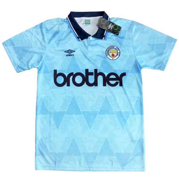 MAILLOT RETRO MANCHESTER CITY DOMICILE SAISON 1989-1990